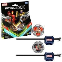 Beyblade X Marvel Collab Iron Man 4-80B vs. Thanos 4-60B Multipack Set