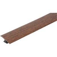 Vitrex Dark Hickory Variable Height Wood & Laminate Floor Threshold 0.9m (6769H)