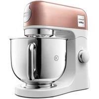 Kenwood kMix Editions KMX760API Kitchen Machine, 5 l Stainless Steel Bowl, Safe-Use Safety System, Metal Casing, 1000 Watts, incl. 3-Piece Patisserie Set and Splash Guard, Apricot Pink