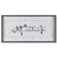 Art For The Home Innocence Birds Framed Canvas