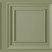 Fresco Sage Green Wood Panelling Wallpaper