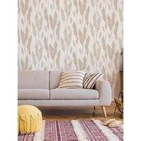 Fresco Selloana Pale Grey Wallpaper Paper  wilko