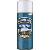 Hammerite 5084783 Metal Paint: Hammered Silver 400ml (Aerosol)