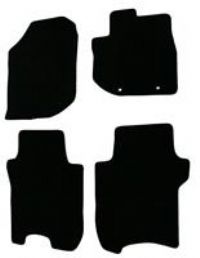 Halfords Fully Tailored Black Mat Set For Honda Jazz Mk2 0815 Oval Fixings