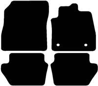 Halfords Ford Fiesta Mk8 - Set Of 4 Standard Car Mats 2 Clips (Ee0265)