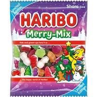 HARIBO Merry-Mix Fruit, Candyfloss & Marshmallow Flavour Jelly & Foam Sweets Sharing Bag 160g