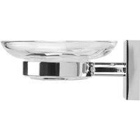 Croydex Chester Flexi-Fix - Chrome Wall Mounted X Plate Bathroom Accessories