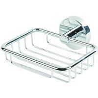 Croydex Flexi-Fix Pendle Soap Basket, Chrome, Zinc Alloy, Silver, One Size