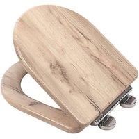 Croydex WL610131H Varese Toilet Seat, Grey Oak