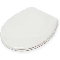 Croydex WL610622H Corvo Toilet Seat, White with Soft Close & Quick Release