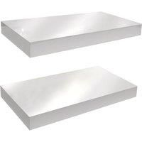 WATSONS - Wall Mounted 40cm Floating Shelf - Pack of Two - White ST40X2WH