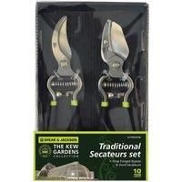 Spear & Jackson Kew Gardens Collection Secateurs Set, Multi-Colour