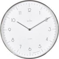 Acctim 29512 Madison Silver Wall Clock