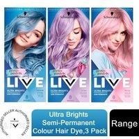 Live Pretty Pastels Semi-permanent Blue Hair Dye, Lasts Up To 8 Washes, Denim Steel, 1 Count (Pack of 1)