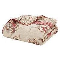 Catherine Lansfield Kashmir Easy Care Bedspread Multi, 200x200cm