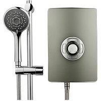 Triton Showers RECOL208GUNMTL Collection II Contemporary Electric Shower, 8.5 KW