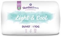 Slumberdown Light & Cool 1 Tog Duvet - Superking