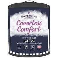 Slumberdown Printed Navy 10.5 Tog Coverless Duvet With 1 Pillowcase, Single