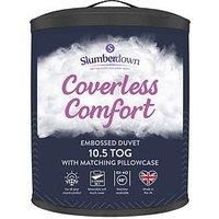 Slumberdown Herringbone Navy 10.5 Tog Coverless Duvet