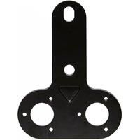 Maypole Double Socket Mounting Plate, Black/PLATE