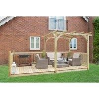 Forest Ultima Pergola and Decking Kit  16x8ft