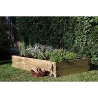 Forest Garden 1.8 m Pressure Treated Wooden Caledonian Rectangular Planter