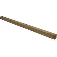 UC4 Timber Green Square Fence post (H)2.4m (W)100mm Pack of 5