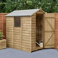 Forest Garden 6x4 Apex Overlap Wooden Shed  Assembly service included