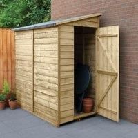 Forest Garden 6x3 Pent Overlap Timber Shed