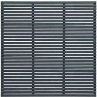 Forest 6ft x 6ft (1.8m x 1.81m) Contemporary Slatted Fence Panel - Anthracite Grey