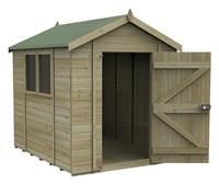 8' x 6' Forest Timberdale 25yr Guarantee Tongue & Groove Pressure Treated Apex Shed (2.47m x 1.98m)