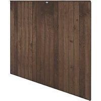 Forest Garden Brown Pressure Treated Closeboard Fence Panel - 1830 x 1540mm - 6 x 5ft - Pack of 4