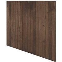 Forest Garden 6ft x 5ft (1.83m x 1.54m) Brown Pressure Treated Closeboard Fence Panel - Pack of 5