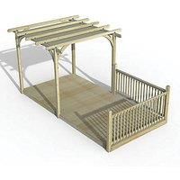 8' x 16' Forest Pergola Deck Kit with Retractable Canopy No. 3 (2.4m x 4.8m)