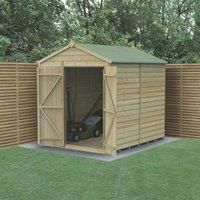 Forest Beckwood 6x8 Shed Wooden Apex No Win Double Door 25Yr Guarantee Free Del