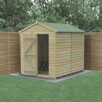 Forest Beckwood 6x8 Apex Wooden Garden Shed - No Windows