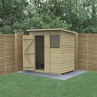 Forest Beckwood 6x4 Pent Wooden Garden Shed - 1 Window