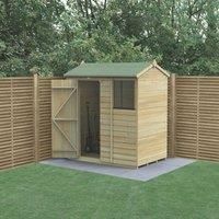 Forest Beckwood 6x4 Shed Wooden Reverse Apex 1 Window 25 Yr Guarantee Free Del