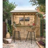 Forest Garden Pressure Treated Shiplap 6x3 Pent Garden Bar