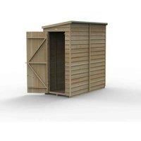 6' x 3' Forest 4Life 25yr Guarantee Overlap Pressure Treated Windowless Pent Wooden Shed (1.88m x 1.02m)