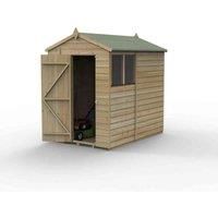 7' x 5' Forest Beckwood 25yr Guarantee Shiplap Pressure Treated Apex Wooden Shed (2.28m x 1.53m)