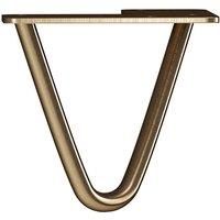 Rothley 100Mm 2 Pin Hairpin Leg Antique Brass Set Of 4