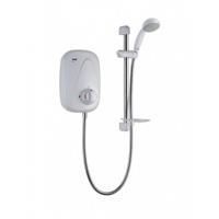 Mira Showers 1.1532.354 Vigour Manual Power Shower - White (1-Piece)