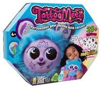 TattooMeez Blue, tattoos for kids to create a personalised teddy bear, with the metallic temporary tattoos also suitable skin. Peel, tattoo and unbox, fun personalised gifts for kids.