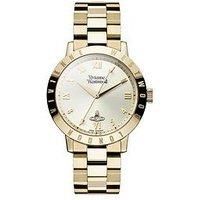 Vivienne Westwood Bloomsbury Women's Quartz Watch with Gold Dial Analogue Display and Gold Stainless Steel Bracelet VV152GDGD