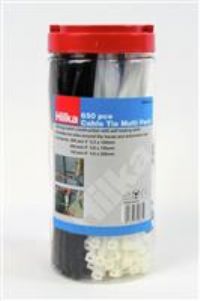 650 PCE Cable Tie Multi Pack