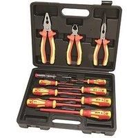 Hilka 34688011 11 PCE VDE Screwdriver & Plier Set, Red Yellow