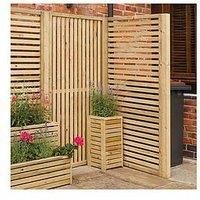 Rowlinson Garden Creations Horizontal Slat Screens Pack of 4