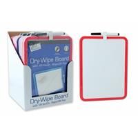 Just Stationery A4 Magnetic Dry Wipe Board - Assorted Colours