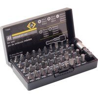 CK Tools T4509 - Mixed Screwdriver Bit Set of 41 Pieces With Case